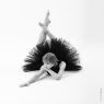 PHOTO: 1481 Title: 'Irina In Black' - Irina Tsymbal - Ballet Photography B&W