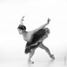 PHOTO: 1486 Title: Anna Black Swan - Anna Tsygankova - Ballet Photography B&W